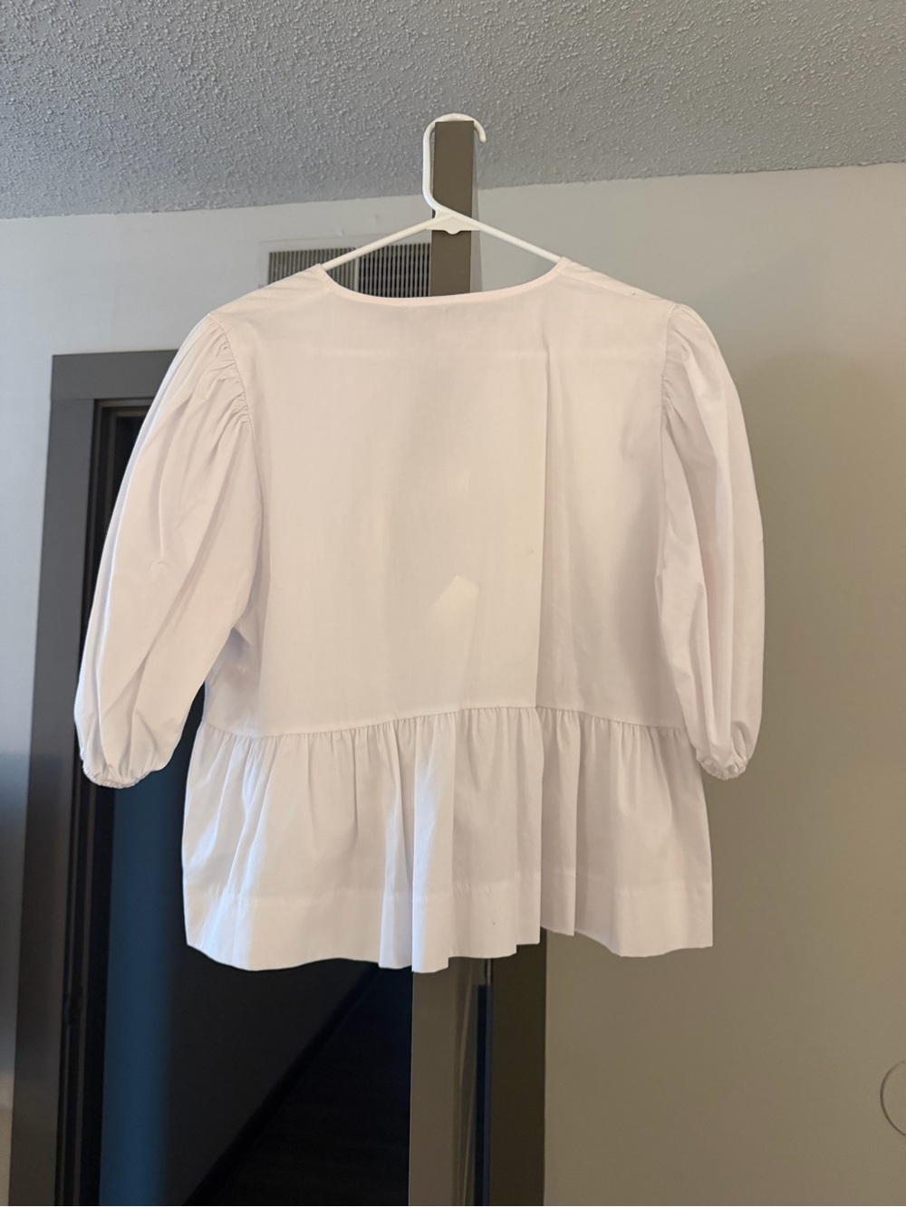 fab'rik White Tie-Front Blouse - Picture 2 of 3